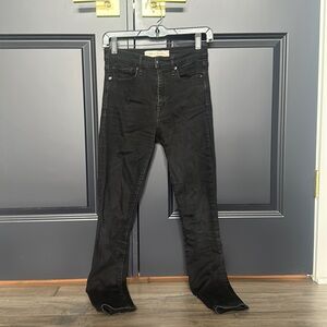 GAP True Skinny Super High Rise Black Jeans